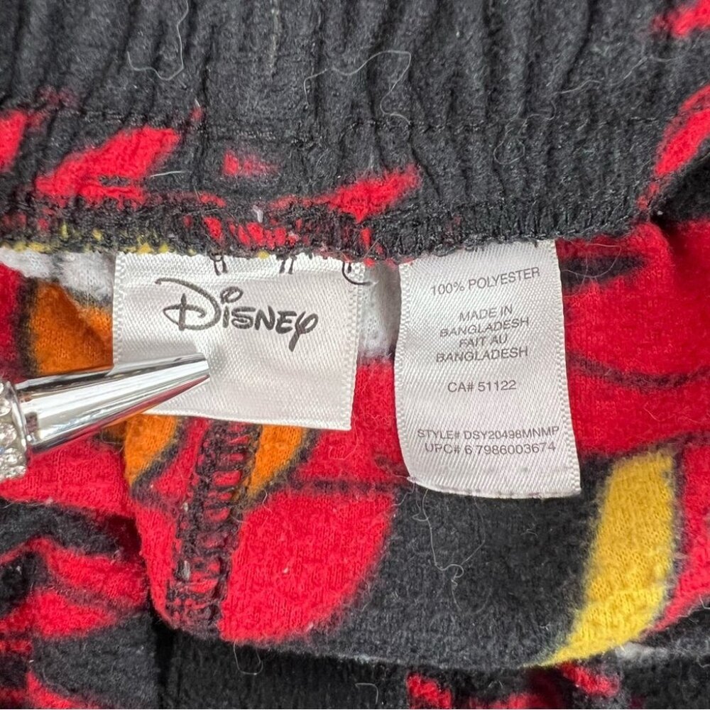 Disney pj bottoms muppets fleece warm cozy soft Black and Red Pajama Pants - Picture 5 of 7